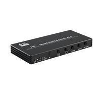 Wzxksoac Conmutador Multivisor Compatible con 4K, Multivisor Cuádruple Compatible con 4X1, Conmutador Multivisor 4X1 Sin Interrupciones