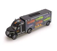 Wzxksoac Contenedor para NiñOs Modelo de AutomóVil de Juguete Tractor de Contenedores de Inercia PortáTil Transportador de CamióN SúPer Grande