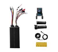 Wzxksoac Controlador de 3 Modos de 24 Tubos, 48 V-72 V, 100 A, con Pantalla M5, Aceleración Máxima 20X y KT 8 para Modificación de Patinete Eléctrico.