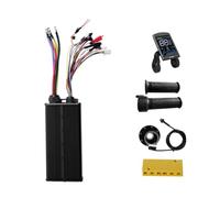 Wzxksoac Controlador de 3 Modos de 24 Tubos, 48 V-72 V, 100 A, con Pantalla S-100, Aceleración Máxima 20 Veces y KT 8 para Modificación de Patinete Eléctrico.