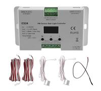 Wzxksoac Controlador de Luz para Escalera con Sensor PIR de 5-24 V CC y 24 Escalones ES24, 24 Canales, RGB, Píxel, SPI, LED, para Escalera.
