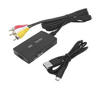 Wzxksoac Convertidor de HDTV una AV Convertidor de Video HD Compatible con una AV/CVSB L/R Video 1080P Mini Adaptador