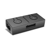 Wzxksoac Convertidor de Luz ARGB de 5 V y 3 A RGB de 12 V y, Convertidor de Ventilador de Chasis con Divisor de 3 Vías para Placa Base RGB de 3
