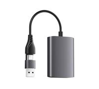 Wzxksoac Convertidor USB 3.0 Tipo C A Dual Compatible con 1080P 60 Hz HD para VisualizacióN SimultáNea de Pantallas Duales