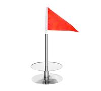 Wzxksoac Copas de Entrenamiento de Golf con Bandera, RotacióN Concisa, Previene Tazas de Golf para CompeticióN, PortáTil de Acero Inoxidable para Hoyos de Golf