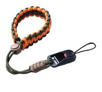 Wzxksoac Correa de Muñeca Tejida A Mano para Cámara, de Liberación Rápida, para la Mayoría de Accesorios DSLR, Color Naranja.
