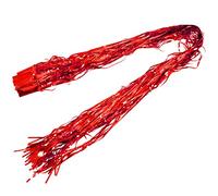Wzxksoac Cortina de Franja de Puerta Cortina de Papel de Aluminio metalico Cortina de Franja de Puerta para Fiesta de Navidad de Boda para Fotografia, Rojo: 100 * 200cm
