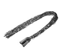 Wzxksoac Cortina de Franja de Puerta Cortina de Papel de Aluminio metalico Cortina de Franja de Puerta para Fiesta de Navidad de Boda para Fotografia, Plata: 100 * 300cm