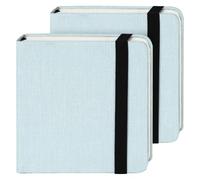 Wzxksoac Cuaderno de Acuarela, 12 X 12 cm, Paquete de 2, 24 Hojas Cada, Prensado en Caliente de Algodón, 300 G/M²/140 Lb, Material de Arte, A