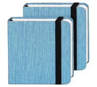 Wzxksoac Cuaderno de Acuarela, 12 X 12 cm, Paquete de 2, 24 Hojas Cada, Prensado en Caliente de Algodón, 300 G/M²/140 Lb, Material de Arte, C