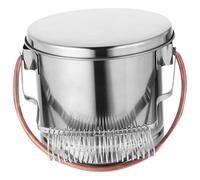 Wzxksoac Cubo para Lápices Cubo para Pinceles para Pintar Arandela para Pinceles de Acuarela Soporte de Metal Limpiador de Cepillos Soporte de Metal de Metal Hermética