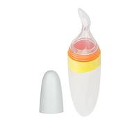 Wzxksoac Cuchara de AlimentacióN para Apretar para NiñOs, Vajilla para BebéS, Cuchara de AlimentacióN Complementaria de Silicona PortáTil para BebéS A