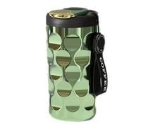 Wzxksoac de Acero Inoxidable con Revestimiento de Cerámica, de Agua Gruesa de Alto Valor, de Diamante Portátil, de Café para Coche, Verde