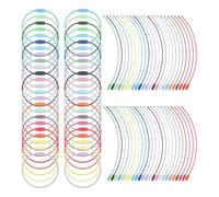 Wzxksoac de Cable de Acero Inoxidable de 6 Pulgadas, 150 Piezas de de Alambre de Colores, Anillos de Recubiertos de 1,5 mm Grandes