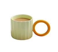 Wzxksoac de Café de CeráMica Japonesa con Asa Grande para Café, Té, Leche, Agua, para Parejas, Microondas, Regalo de CumpleañOs, Café C