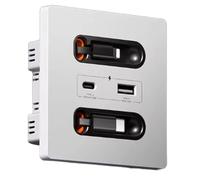Wzxksoac de Corriente Universal de 12 W con Cable de Carga Retráctil USB-A/USB-C, Salida Tipo C para Cargar Teléfonos Móviles y Tabletas.