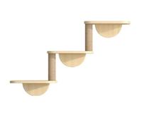 Wzxksoac de Escalada Tipo Hamaca para Gatos, de Escalada Tipo Escalera, de Escalada Pequeño de Madera Maciza para Gatos,