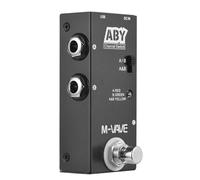 Wzxksoac de Línea ABY Interruptor AB Mini Pedal de Efectos de Guitarra Pedal de Bajo con Bypass Verdadero Caja AB - Interruptor de Canal ABY
