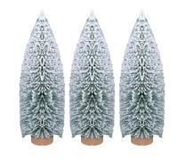 Wzxksoac de Nieve Árbol de Navidad Mini Adornos para Árboles de Navidad Decoraciones de Escritorio Pequeños Artículos Navideños 20 cm
