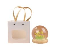 Wzxksoac de TulipáN Artificial, Adornos de Luz, LáMpara de Noche DIY Hecha una Mano, LáMpara de Noche LED, DecoracióN de Dormitorio, LáMpara de Mesa, Amarillo