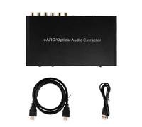 Wzxksoac Decodificador de Audio EARC5.1 de Fibra Óptica para TV Compatible con Salida de 7.1 Canales para Conectar A un Amplificador de Potencia de Audio.