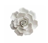Wzxksoac Decoración de Pared con Flores de Cerámica 3D, Escultura Artística Colgante de Cerámica, Artificial para Dormitorio, Hogar y Pasillo.