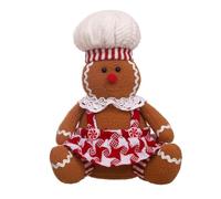 Wzxksoac Decoraciones Navideñas, Figuras de Pan de Jengibre Sentadas de, Accesorios de Decoración de Escritorio para Niña
