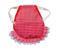 Wzxksoac Delantal para Silla de Gallina, Protección de Plumas, Fijador, Protector de Espalda, Delantal para Silla de Gallina, Doble Capa, Rojo