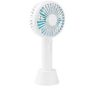 Wzxksoac Difusor de Aroma Ventilador de Mano con Base Ventilador de RefrigeracióN EléCtrico USB Personal PortáTil con BateríA Recargable ()