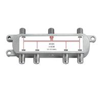 Wzxksoac Divisor de Potencia de 6 Vías para Satélite 4K/8K, 10-3224 MHz, Mezclador de Señal de TV por Cable para TV por Satélite/Cable.