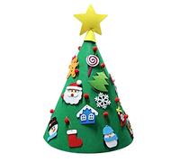 Wzxksoac DIY Fieltro ÁRbol de Navidad Colgante Navidad Juguete para NiñOs ÁRbol de Navidad Adorno Colgante Papá Campana DecoracióN Navidad Regalo de los NiñOs