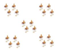 Wzxksoac Eje Potenciómetros de Control de Tamaño Métrico Completo A500K Potenciómetros de Cono Cónico Pot para Guitarra Eléctrica Bajo (Juego de 20)