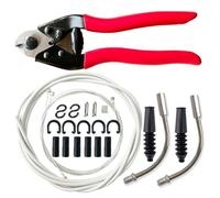 Wzxksoac El Kit de Carcasa de Cable de Cambio de Bicicleta Universal Incluye Cortadores de Cables, Cable de Cambio de Bicicleta, Cable de Freno