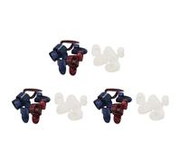 Wzxksoac El Kit de de Guitarra Incluye 24 Piezas de Puntas para Pulgar y Dedo de Guitarra (Celuloide de Metal y Azul), 15 Piezas de Protectores Transparentes para Guitarra