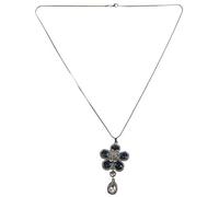 Wzxksoac Elegante De Cristal Azul Colgante De Gota De Agua Collar Suéter De Las Mujeres Moda Joyería Buen Regalo