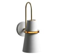 Wzxksoac Elegante Lámpara de Pared de Metal Azul de Inspiración Nórdica: Lujosa Iluminación Decorativa para Mesita de Noche en