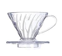 Wzxksoac Embudo de para Café, Filtro de Plástico en Forma de V, 60 Ml, Espiral, para Café, 02
