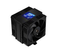 Wzxksoac Enfriador de CPU con Pantalla LCD IPS de 2,5 Pulgadas y 7 Tubos de para ZóCalos 1700/1851/AM5 para PC de Juegos.