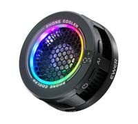 Wzxksoac Enfriador Magnético para Teléfono, Ventilador USB de Bajo Ruido con Luz RGB y Control Inteligente de Temperatura para Juegos.