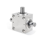 Wzxksoac Engranaje de Dirección de Ángulo Recto de 90°, con Eje de Salida Doble de 15 mm y Dirección Diferente, para Bricolaje Mecánico.