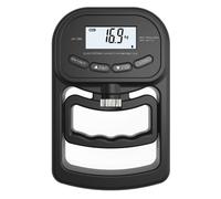 Wzxksoac Entrenador de Fuerza de Agarre con Dinamómetro de Mano: Comprobador Electrónico de Fuerza de Agarre de Mano, Fortalecedor de Agarre de 265 Libras/120 Kg, Color Negro