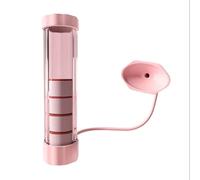 Wzxksoac Entrenador de Respiración con Diafragma y, Resistencia Ajustable, Respiración Abdominal, Entrenamiento de Fuerza Central, Color Rosa.