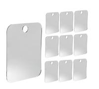 Wzxksoac Espejo AcríLico Antivaho para Ducha, Afeitado, Espejo Sin Niebla, Accesorios de Viaje para BañO para Mujeres, Maquillaje, Hombre, Afeitado, 10 Unidades