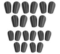 Wzxksoac Espinilleras de FúTbol Deportivas Negras, Soporte para Piernas, Espinilleras de FúTbol para Adultos y Adolescentes, Regalo Personalizado, 10 Pares