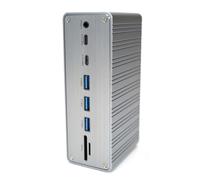 Wzxksoac Estación de Acoplamiento USB-C 3.0 13 en 1 para Escritorio, con Interfaz Múltiple y Carga PD de 100 W, Lector de Tarjetas SD y TF.