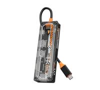 Wzxksoac Estación de Acoplamiento USB C A, Pantalla 4K 30 Hz, Concentrador USB C 3.0 de 5 Gbps, 100 W, PD, SD/TF para PC