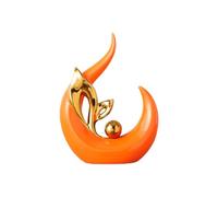 Wzxksoac Estatua de Cerámica Nórdica de Lujo, Decoración para Sala de Estar, Esculturas y Figuras, Accesorios de Escritorio de Oficina, Decoración de Habitación C