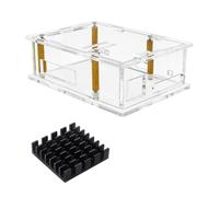Wzxksoac Estuche Acrílico con Disipador de para Placa de Desarrollo ESP32-P4. Estuche Protector Transparente para -ESP32P4-M3.