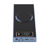 Wzxksoac Estuche para Banco de Energía Inalámbrico de Carga Rápida, Desmontable, Carcasa DIY, 8 Baterías 18650, Sin Soldadura, Caja de Almacenamiento Sin Batería PD-