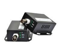 Wzxksoac Extensor Ethernet IP de 1 Par sobre Cable Coaxial HD, Kit de Red EOC, Extensor de Transmisión por Cable Coaxial para Cámaras de Seguridad CCTV.